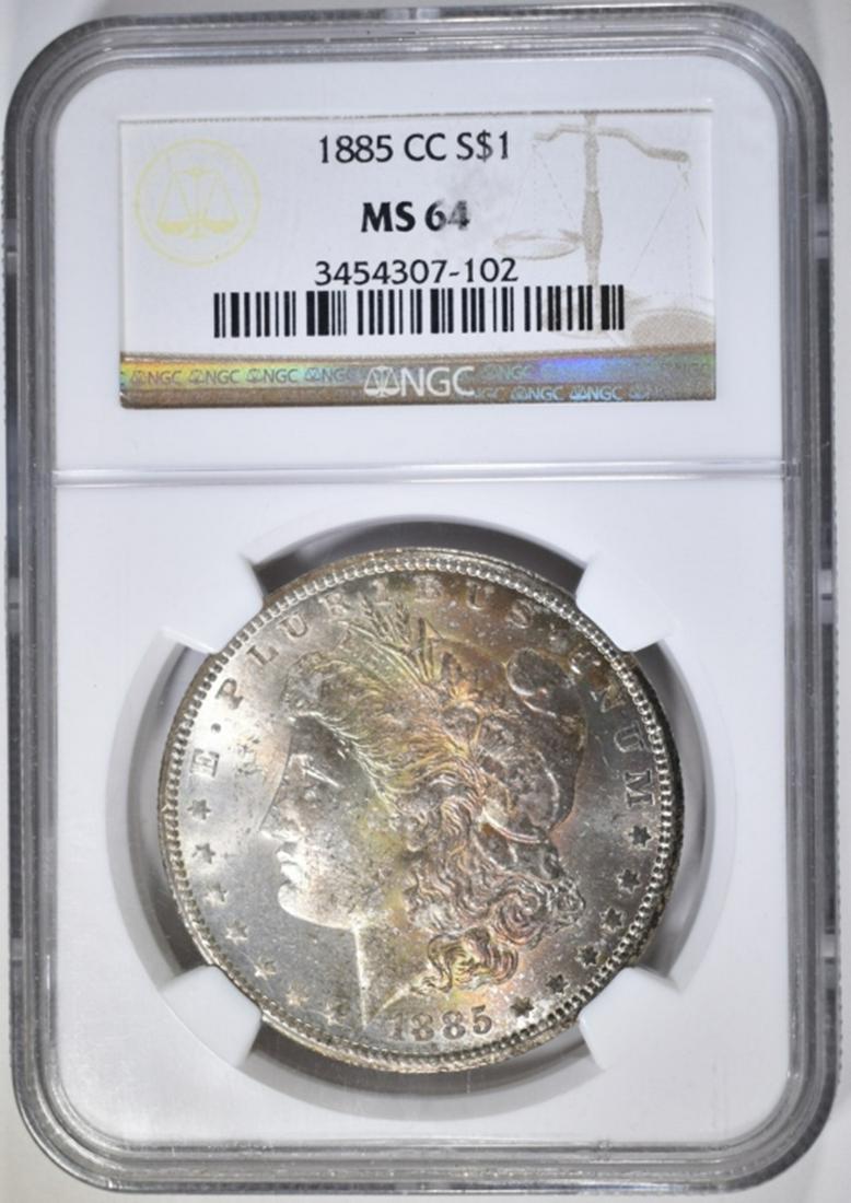 1885-CC MORGAN DOLLAR  NGC MS-64 (1 of 4)