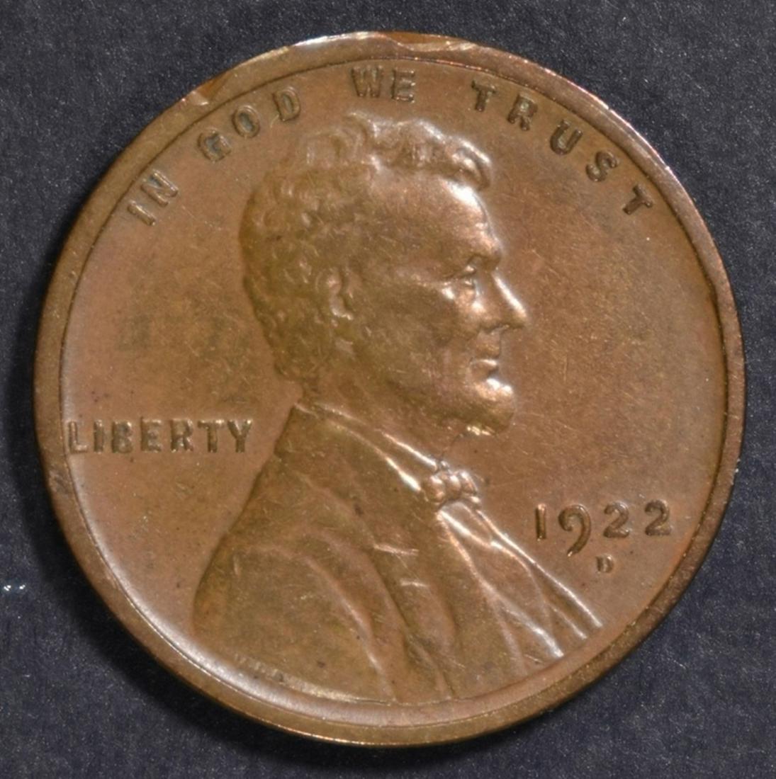 1922-D LINCOLN CENT XF (1 of 2)