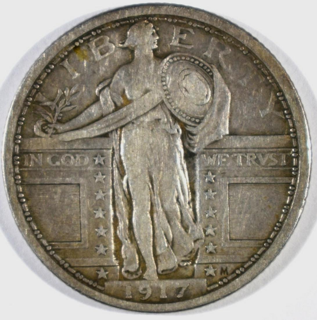 1917 T-1 STANDING LIBERTY HALF DOLLAR, VF (1 of 2)