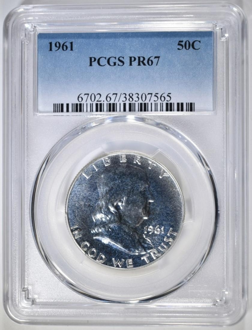 1961 FRANKLIN HALF DOLLAR, PCGS PR-67 (1 of 4)