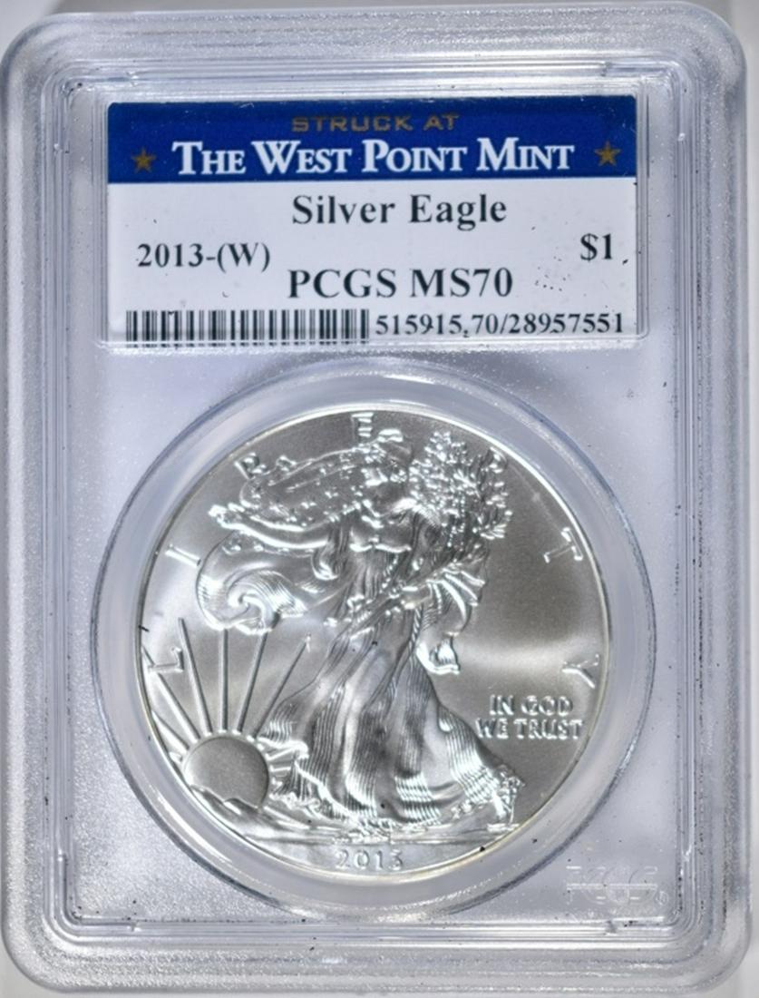 2013 (W) AMERICAN SILVER EAGLE PCGS MS-70 (1 of 4)