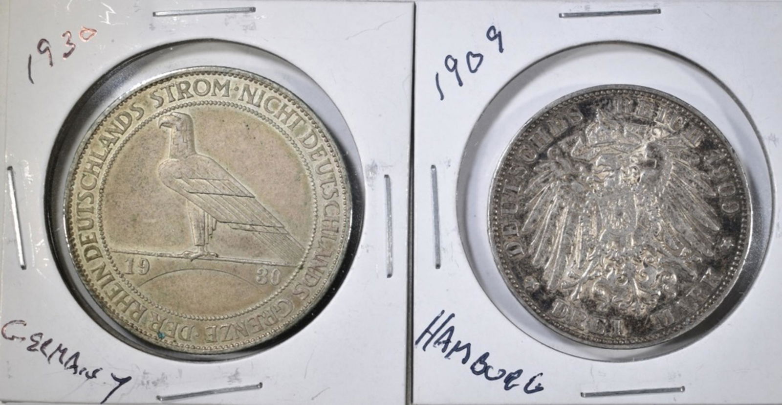 LOT OF 2 GERMAN STATES COINS: (1 of 2)