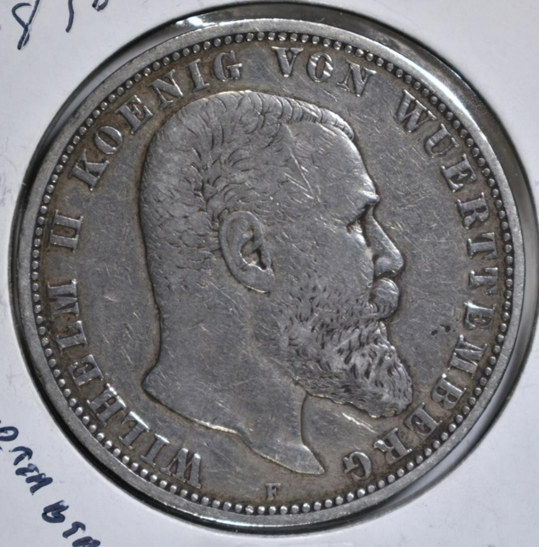 1898 F 5 MARK GERMAN STATES WUERTTEMBERG (1 of 2)
