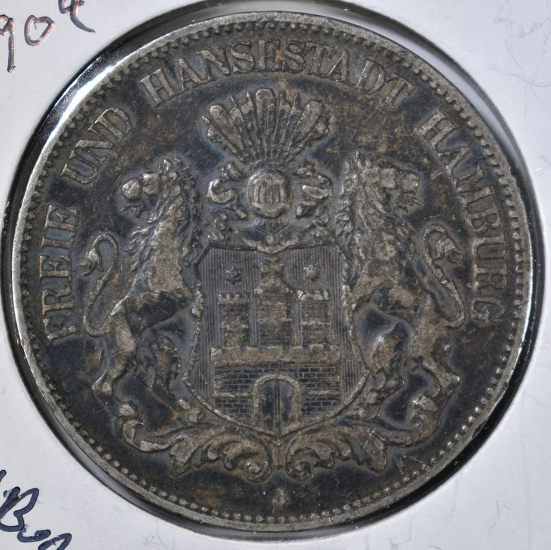 1904 J 5 MARK GERMAN STATES HAMBURG (1 of 2)