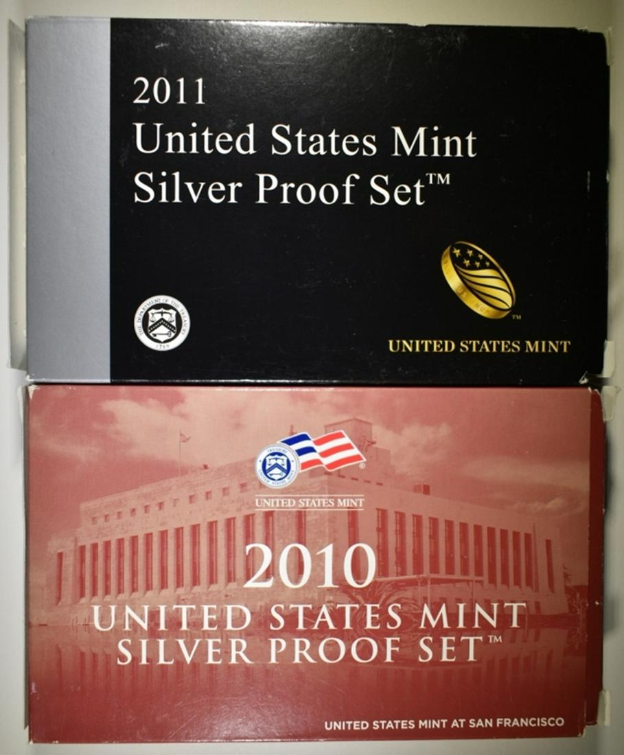 2010 & 2011 U.S. MINT SILVER PROOF SETS (1 of 7)