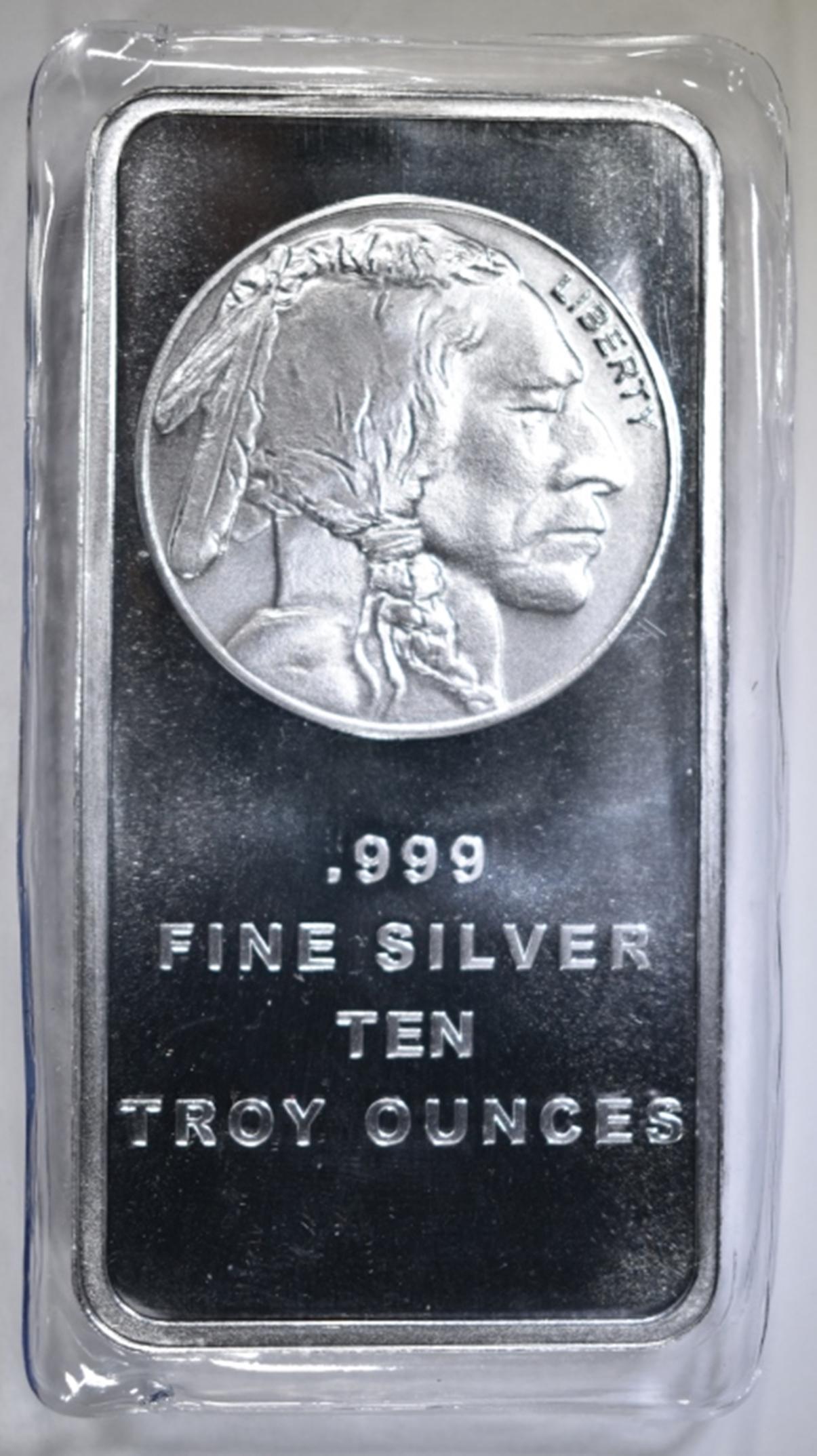 TEN OUNCE .999 SILVER BAR (1 of 2)