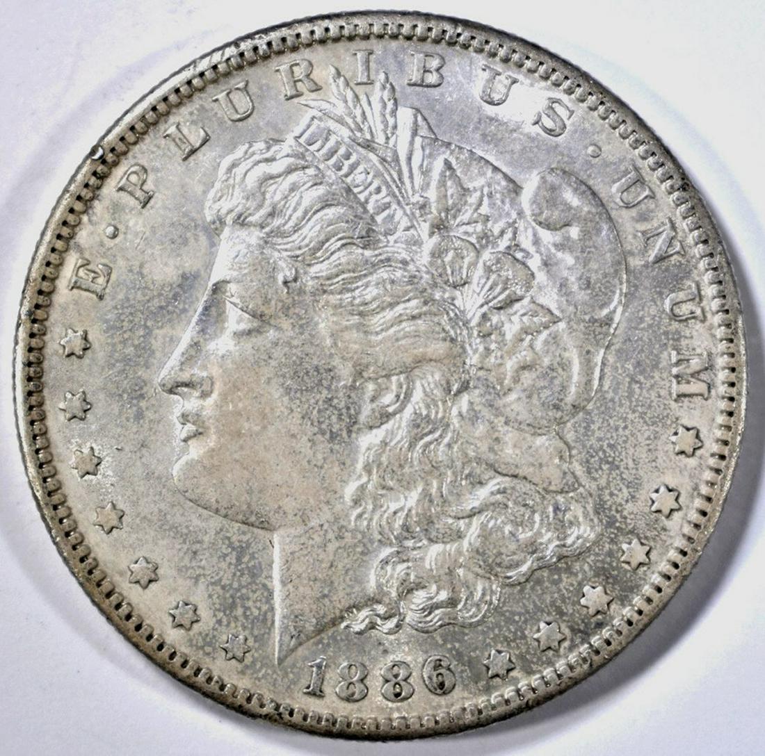 1886-S MORGAN DOLLAR, AU/ BU (1 of 2)