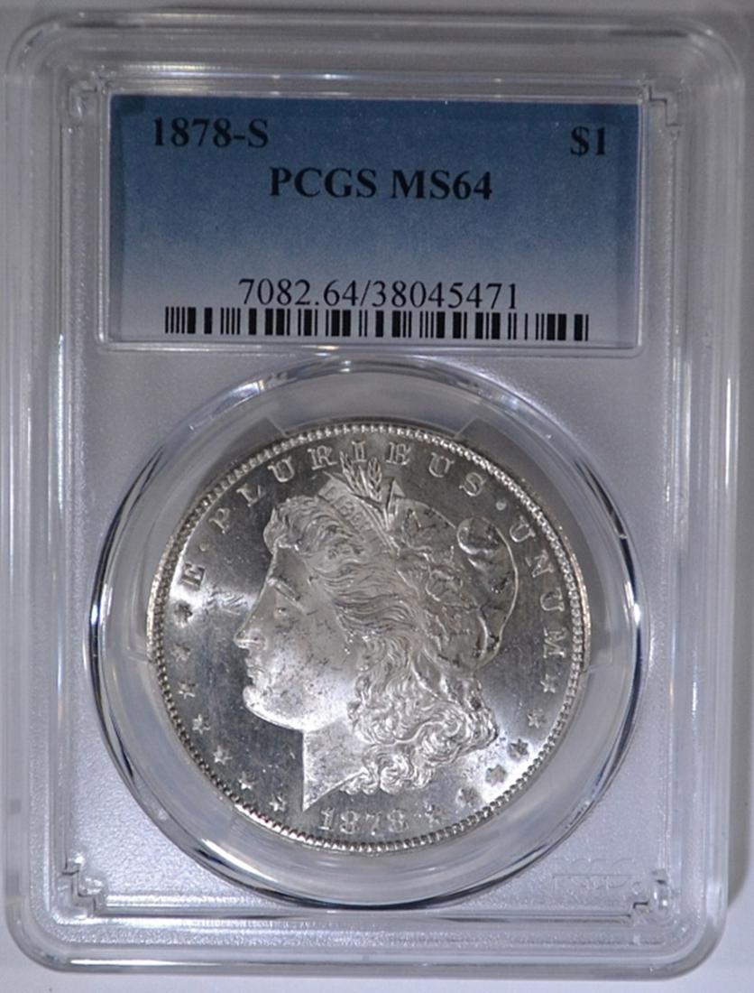 1878-S MORGAN DOLLAR  PCGS MS-64 (1 of 4)