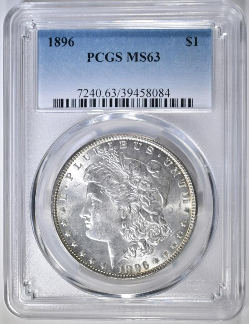 1896 MORGAN DOLLAR  PCGS MS-63 (1 of 4)