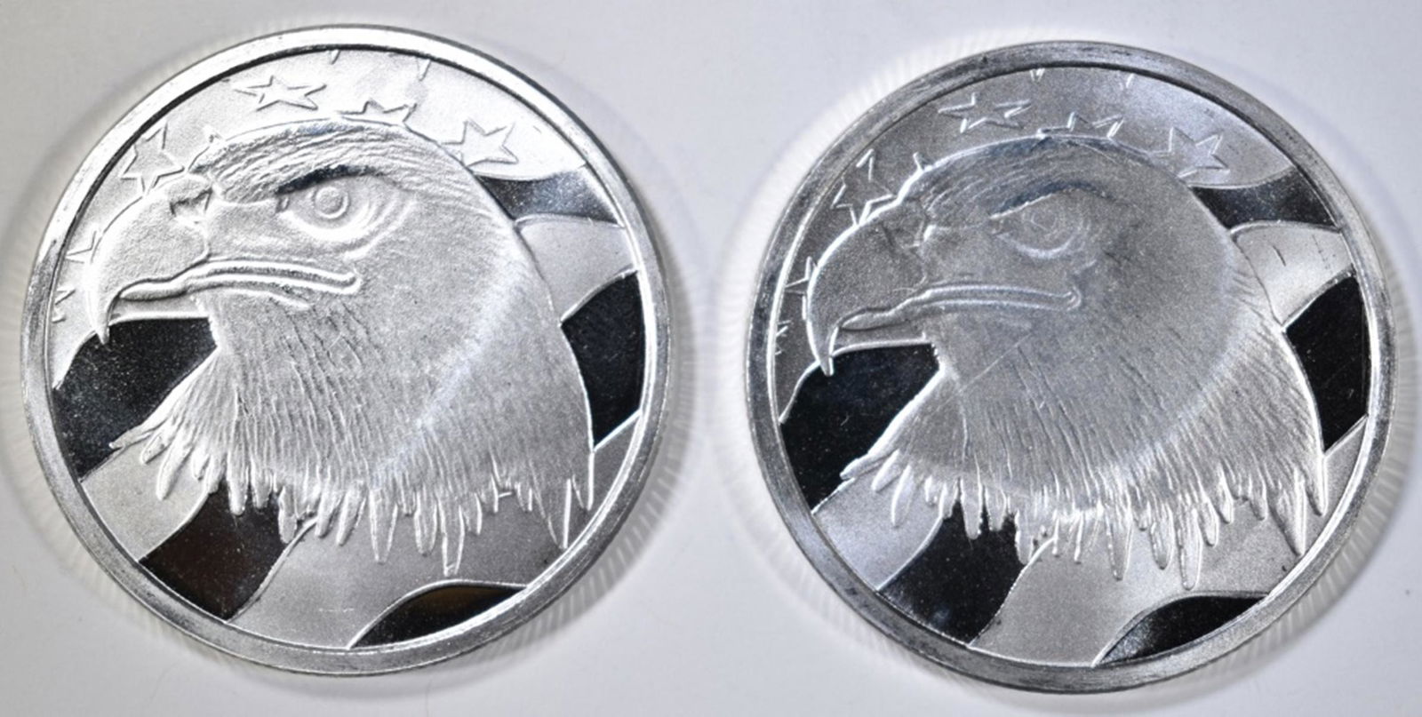 2-PLEDGE OF ALLEGIANCE ONE OUNCE SILVER ROUNDS (1 of 2)