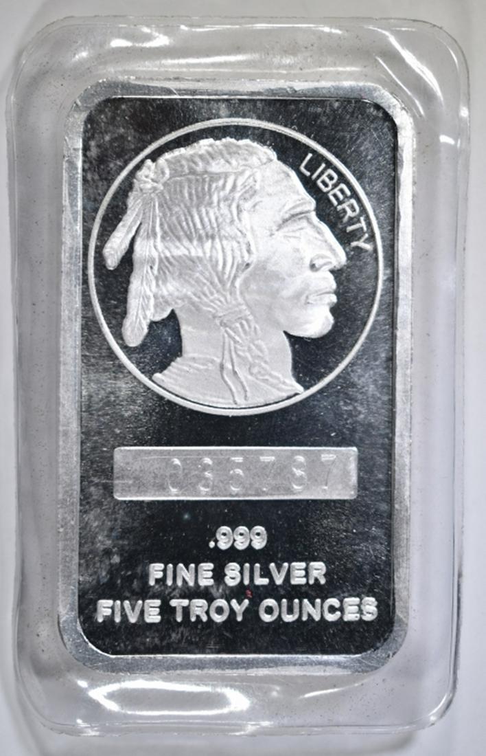 FIVE OUNCE .999 SILVER BAR (1 of 2)