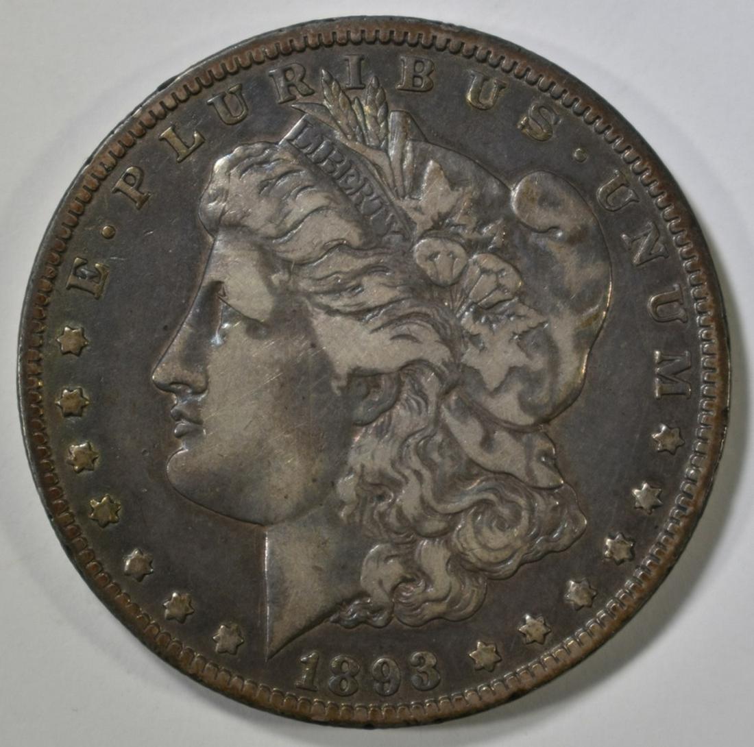1893-O MORGAN DOLLAR  VF (1 of 2)