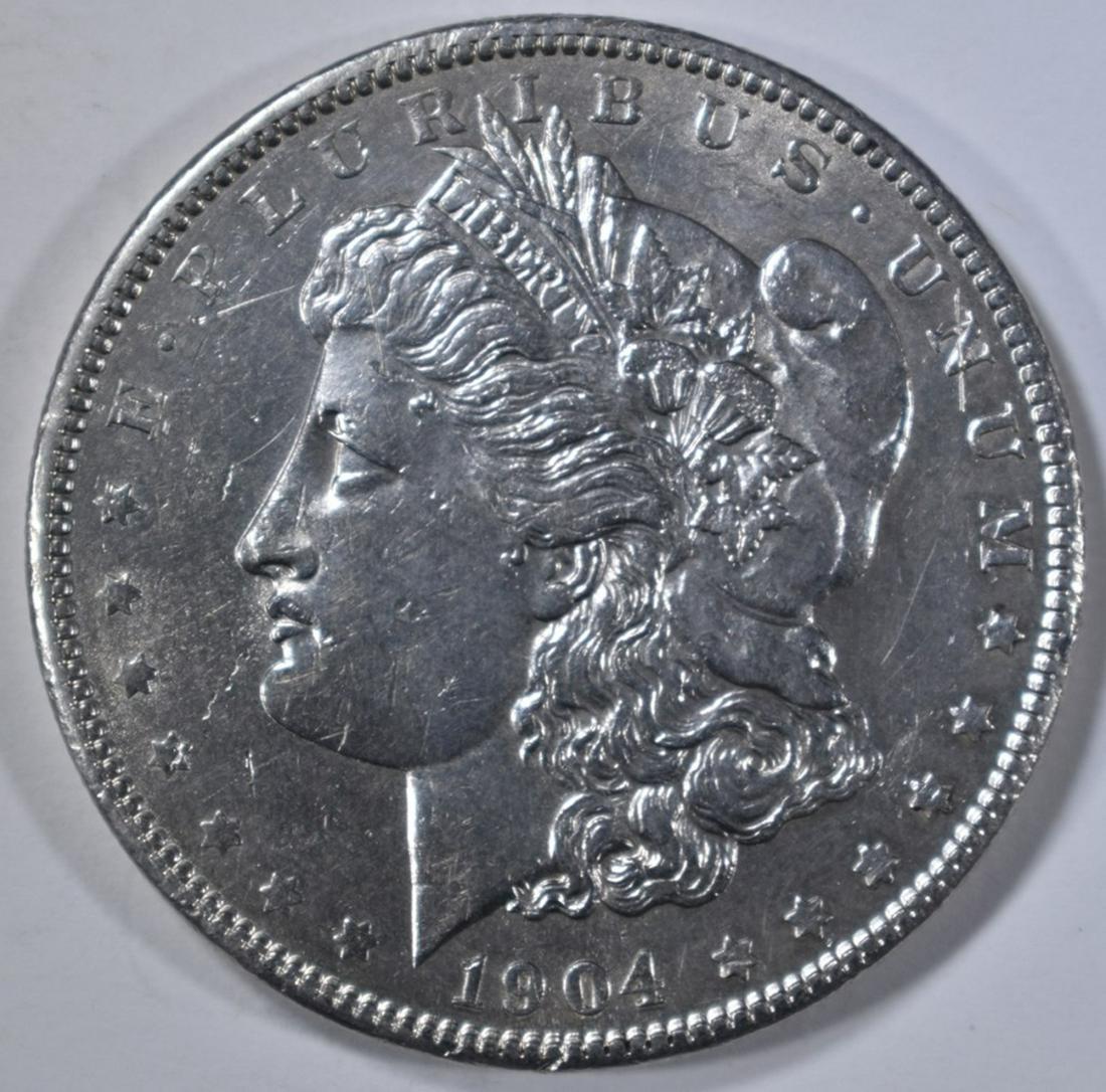 1904 MORGAN DOLLAR, AU/BU (1 of 2)