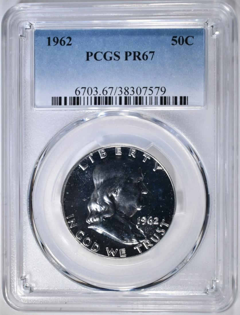 1962 FRANKLIN HALF DOLLAR, PCGS PR-67 (1 of 4)