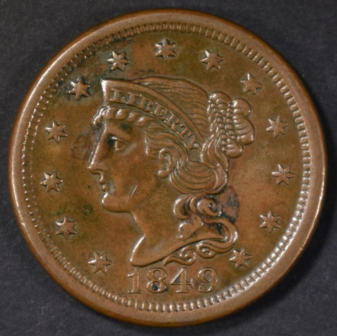 1849 LARGE CENT AU/BU (1 of 2)