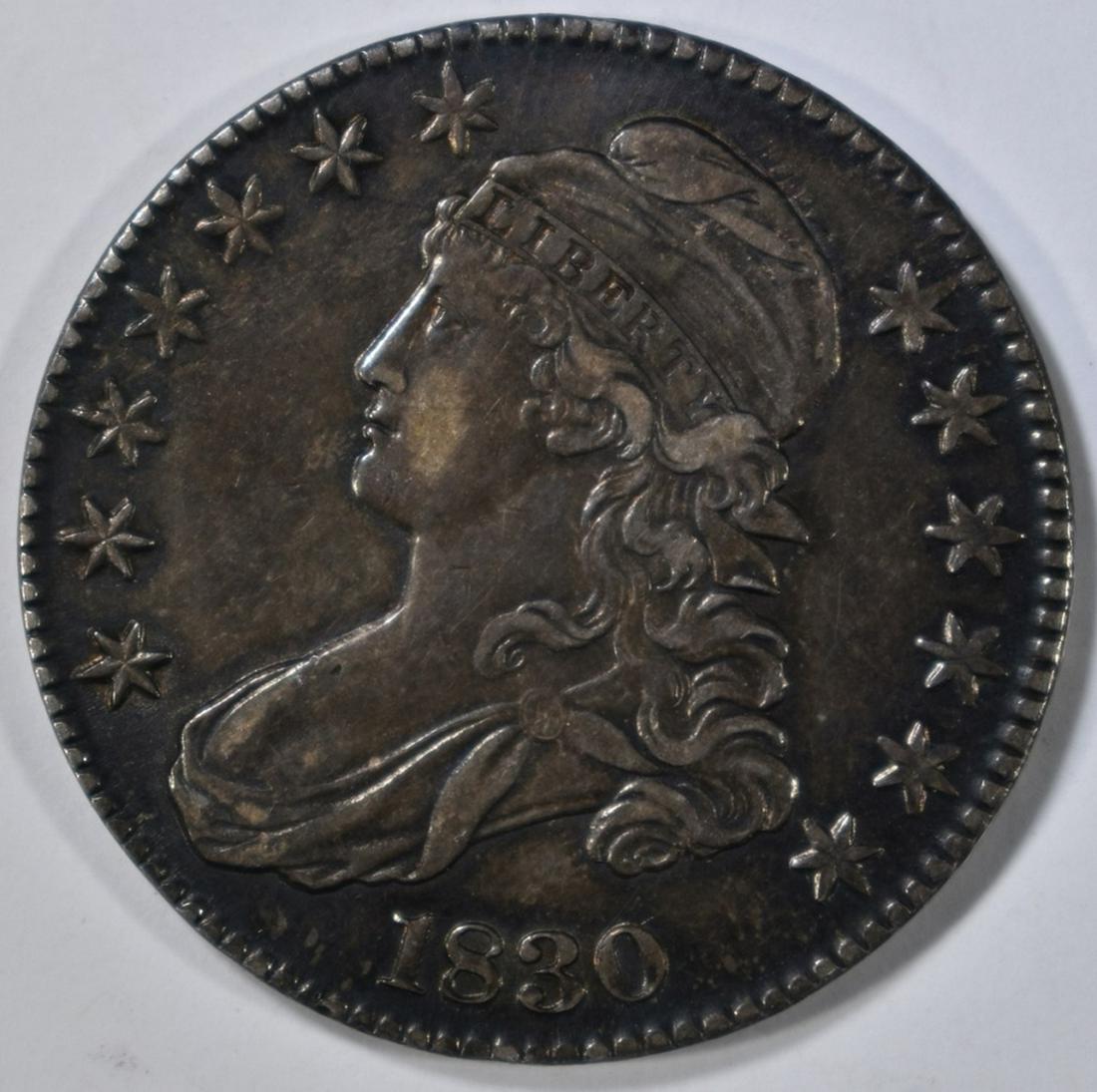 1830 BUST HALF DOLLAR  AU (1 of 2)