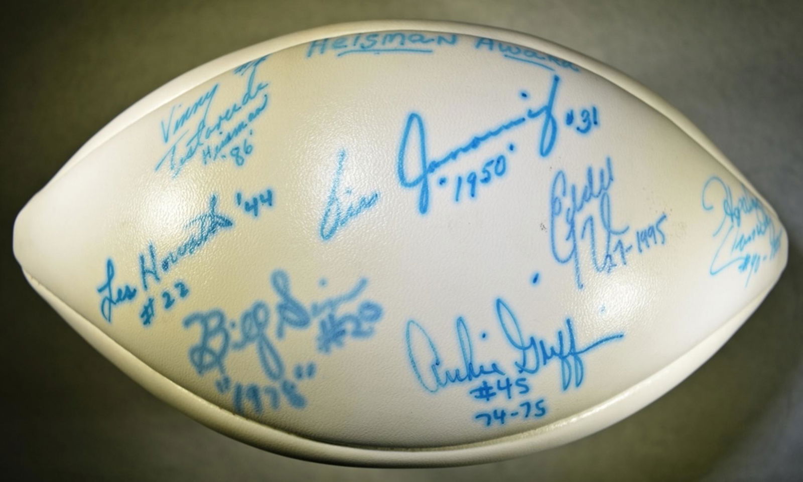 HEISMAN TROPHY WINNERS AUTOGRAPHED FOOTBALL (1 of 2)