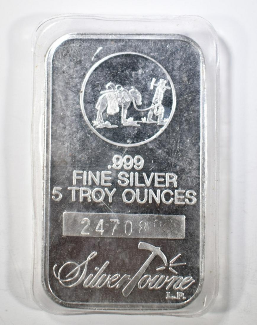 FIVE OUNCE .999 SILVER BAR (1 of 2)