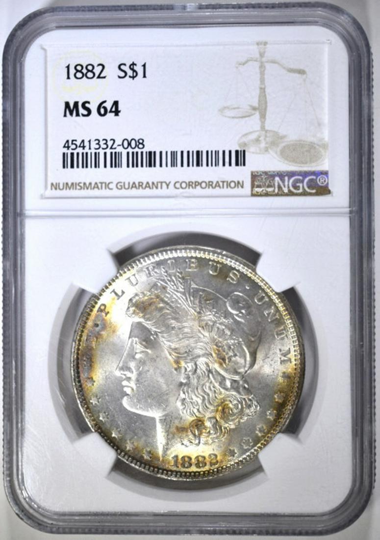 1882 MORGAN DOLLAR NGC MS-64 (1 of 4)