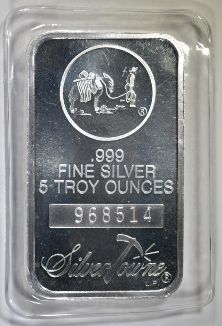 FIVE OUNCE .999 SILVER BAR (1 of 2)