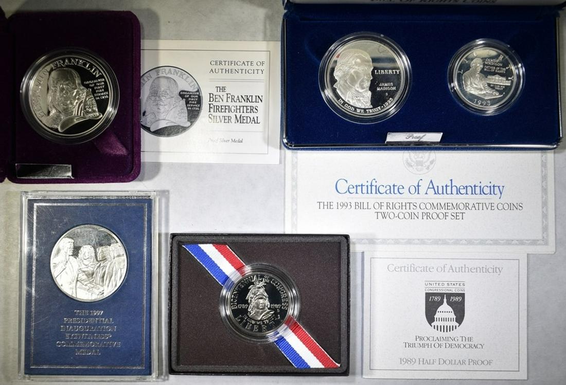 LOT OF 4 COMMEM COINS: (1 of 1)