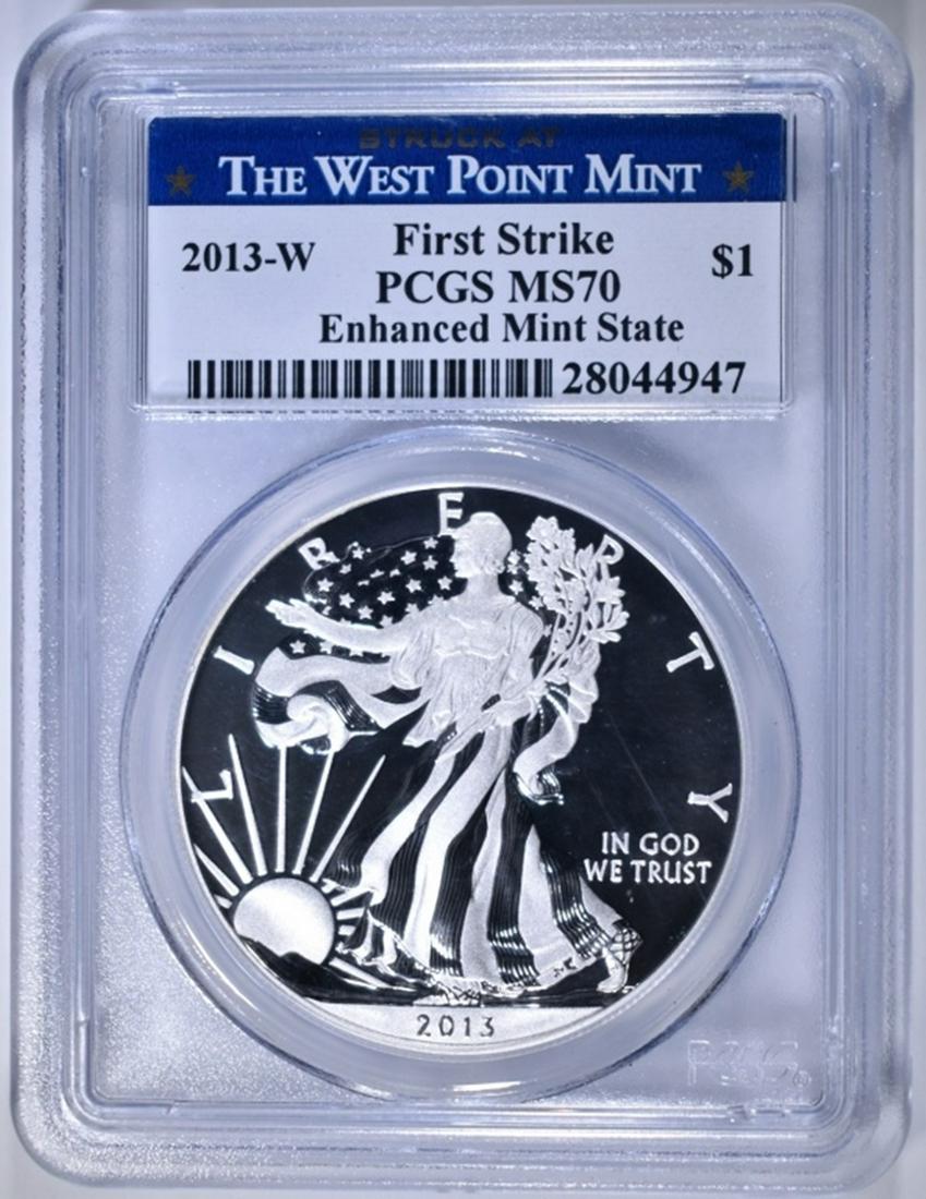 2013-W AMERICAN SILVER EAGLE  PCGS MS-70 (1 of 4)