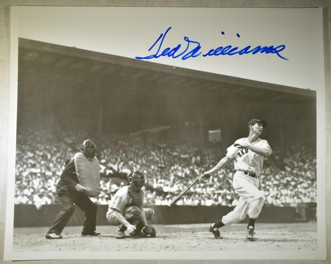 TED WILLIAMS AUTOGRAPHED 8x10 BLACK & WHITE (1 of 2)