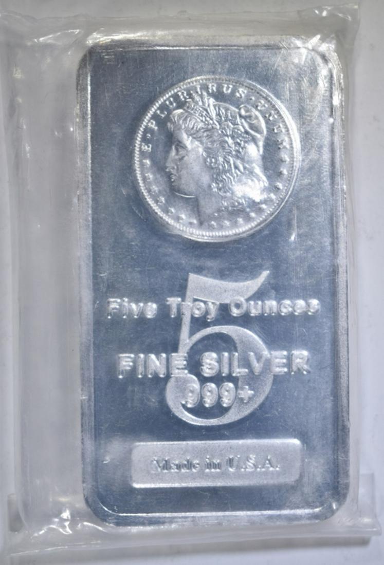 FIVE OUNCE .999 SILVER BAR (1 of 2)