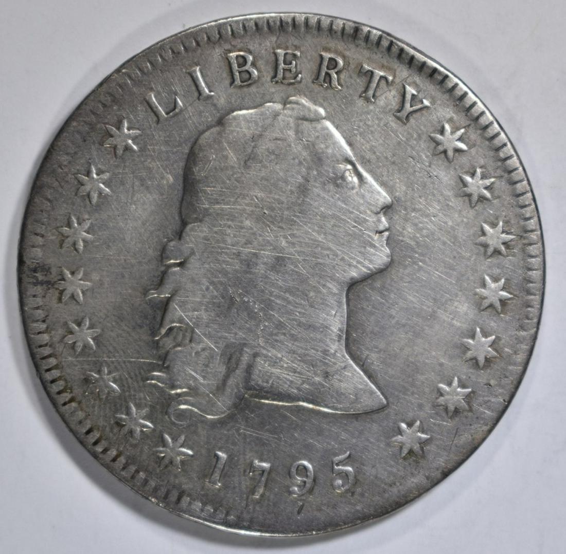 1795 FLOWING HAIR DOLLAR  VG/F (1 of 2)