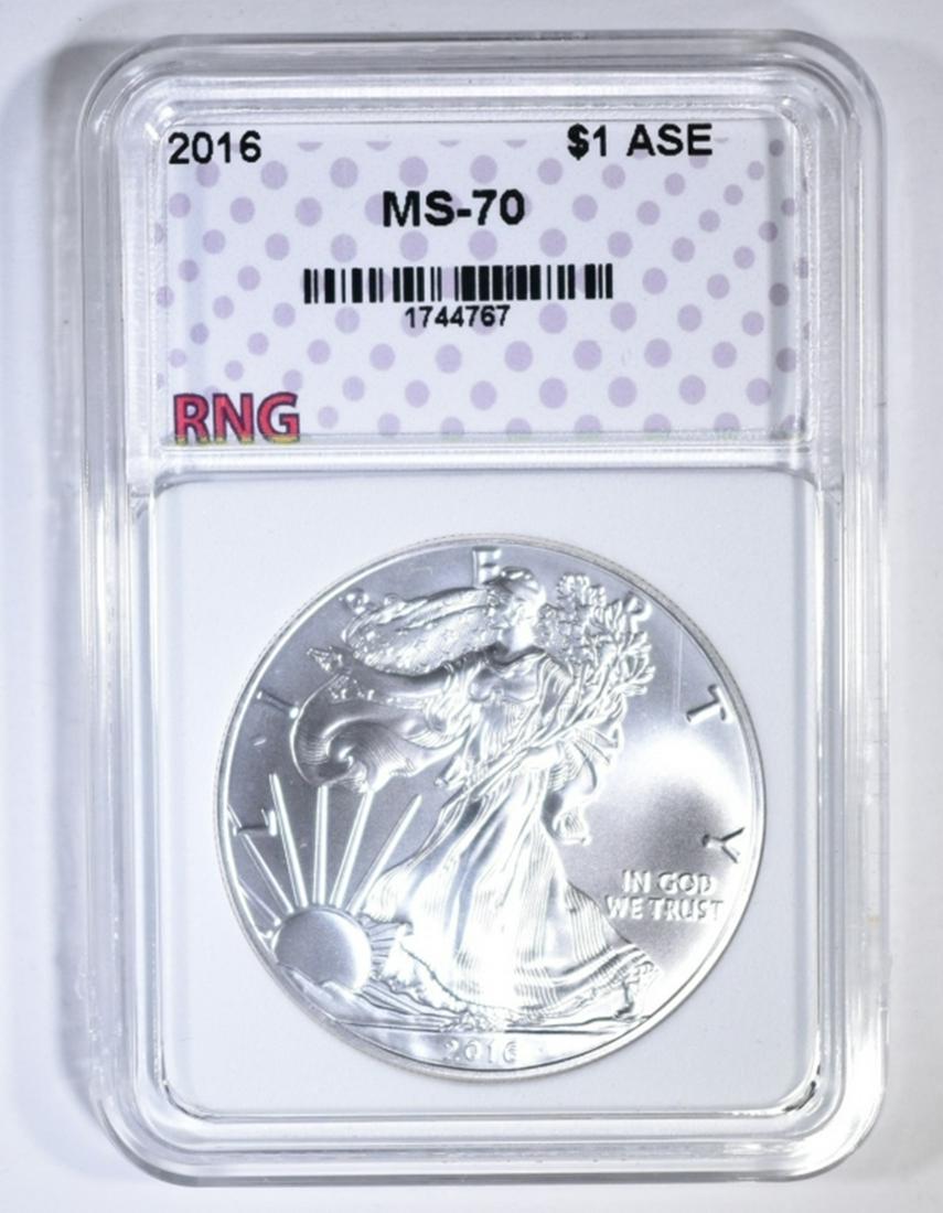 2016 AMERICAN SILVER EAGLE, RNG PERFECT GEM BU (1 of 4)