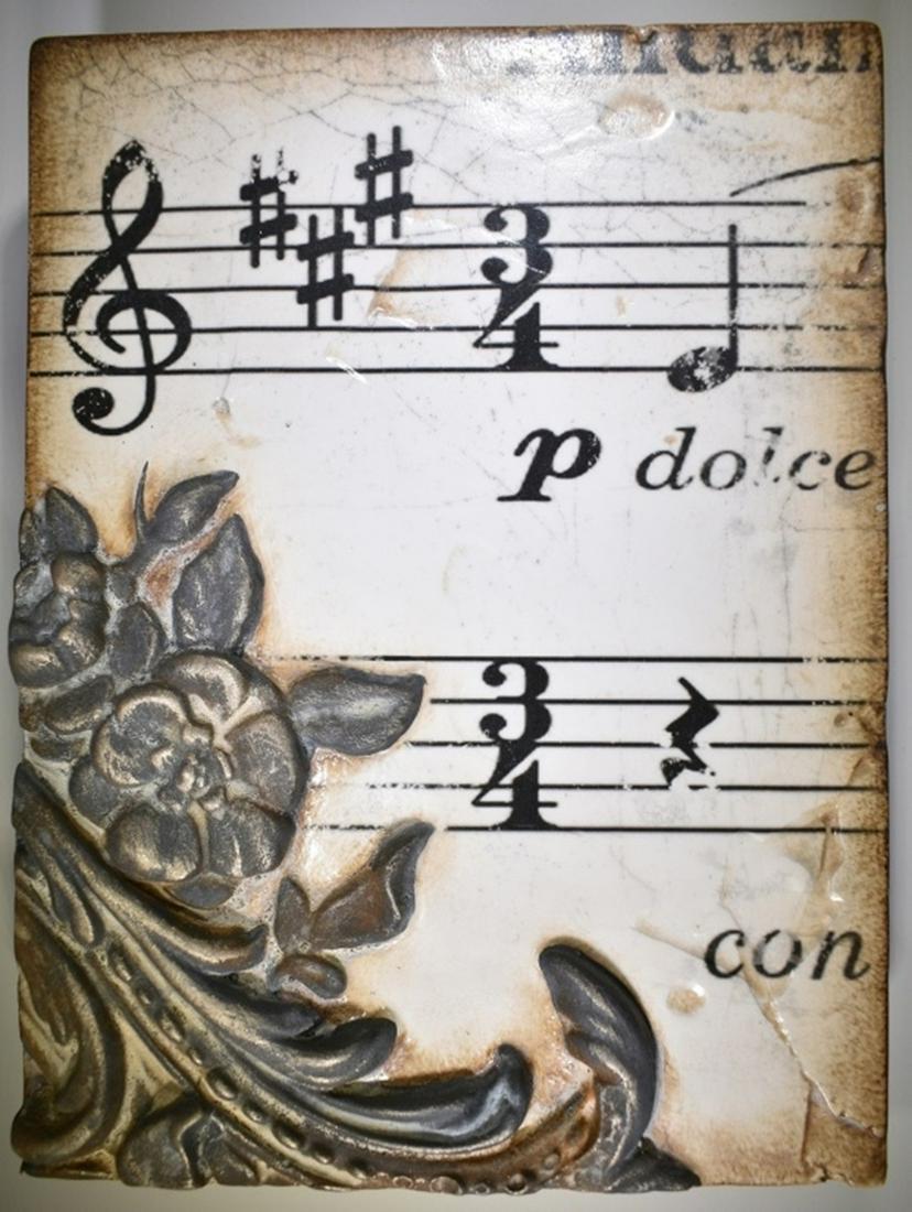 SID DICKENS T-335 DOLCE VITA MEMORY BLOCK: HAND MADE TILE. ESTIMATE $125 - $150.