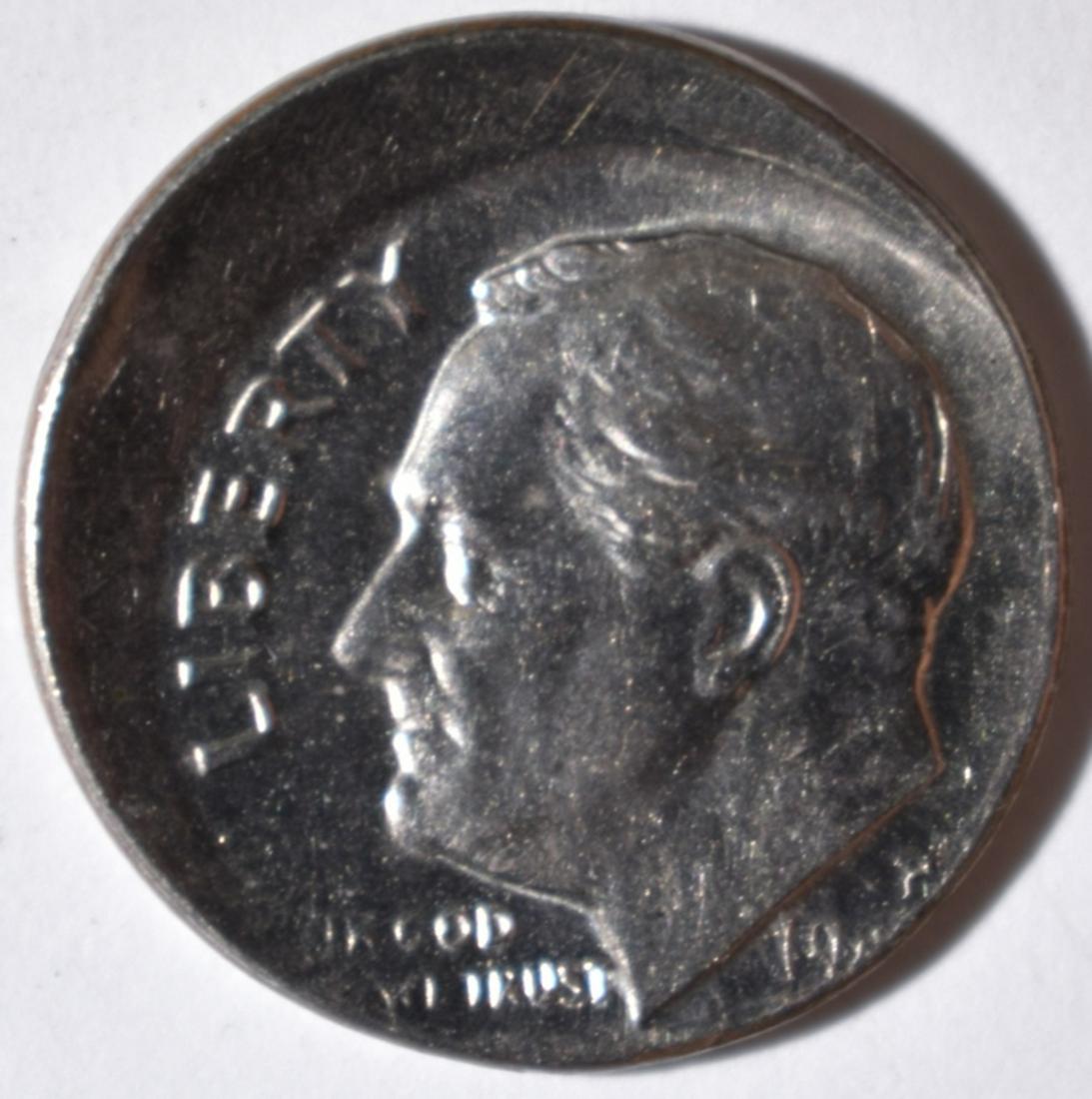 198? MINT ERROR ROOSEVELT DIME  OFF CENTER (1 of 2)