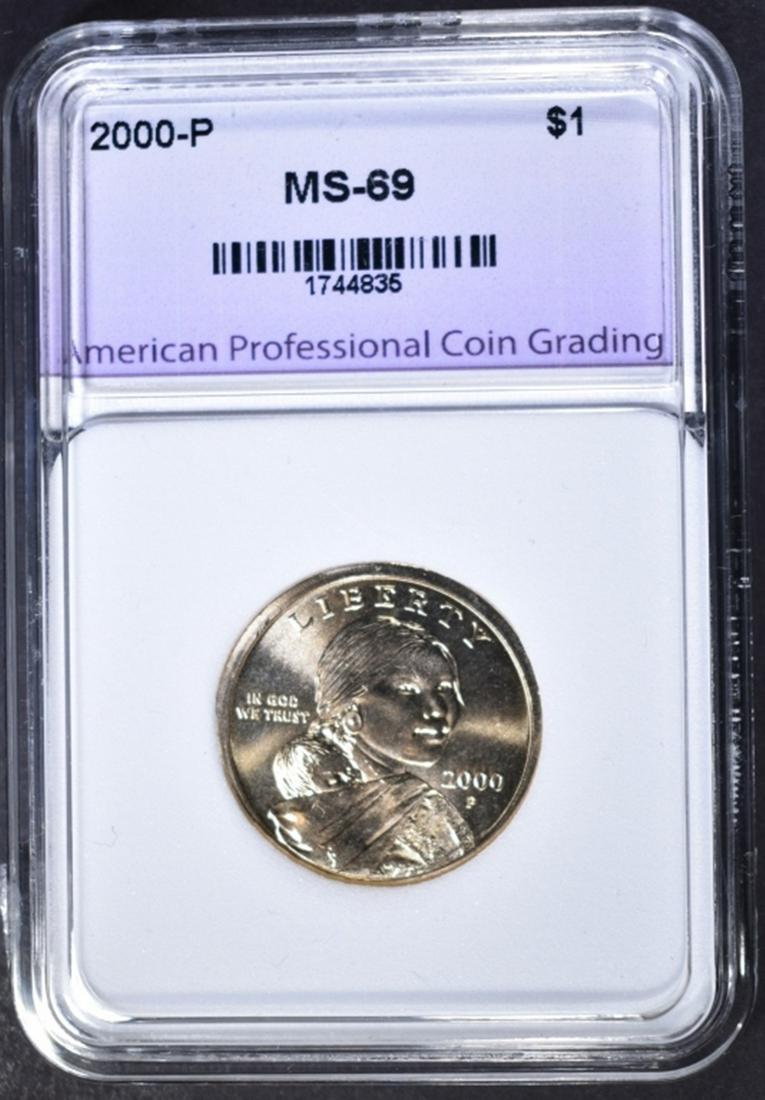 2000-P SACAGAWEA DOLLAR PCGA SUPERB GEM+ BU (1 of 4)