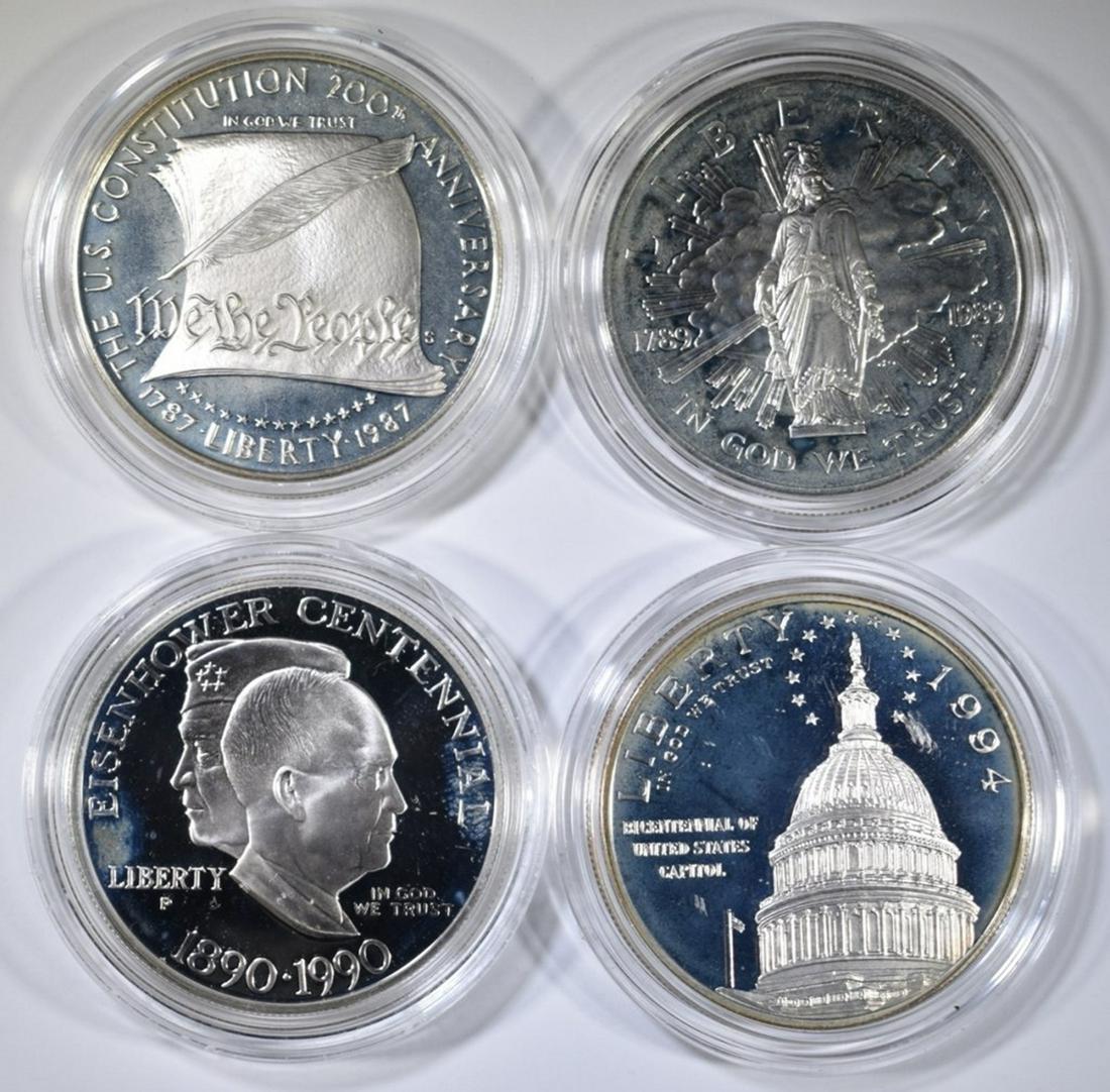 LOT OF 4 PROOF DOLLAR COMMEMS: (1 of 2)