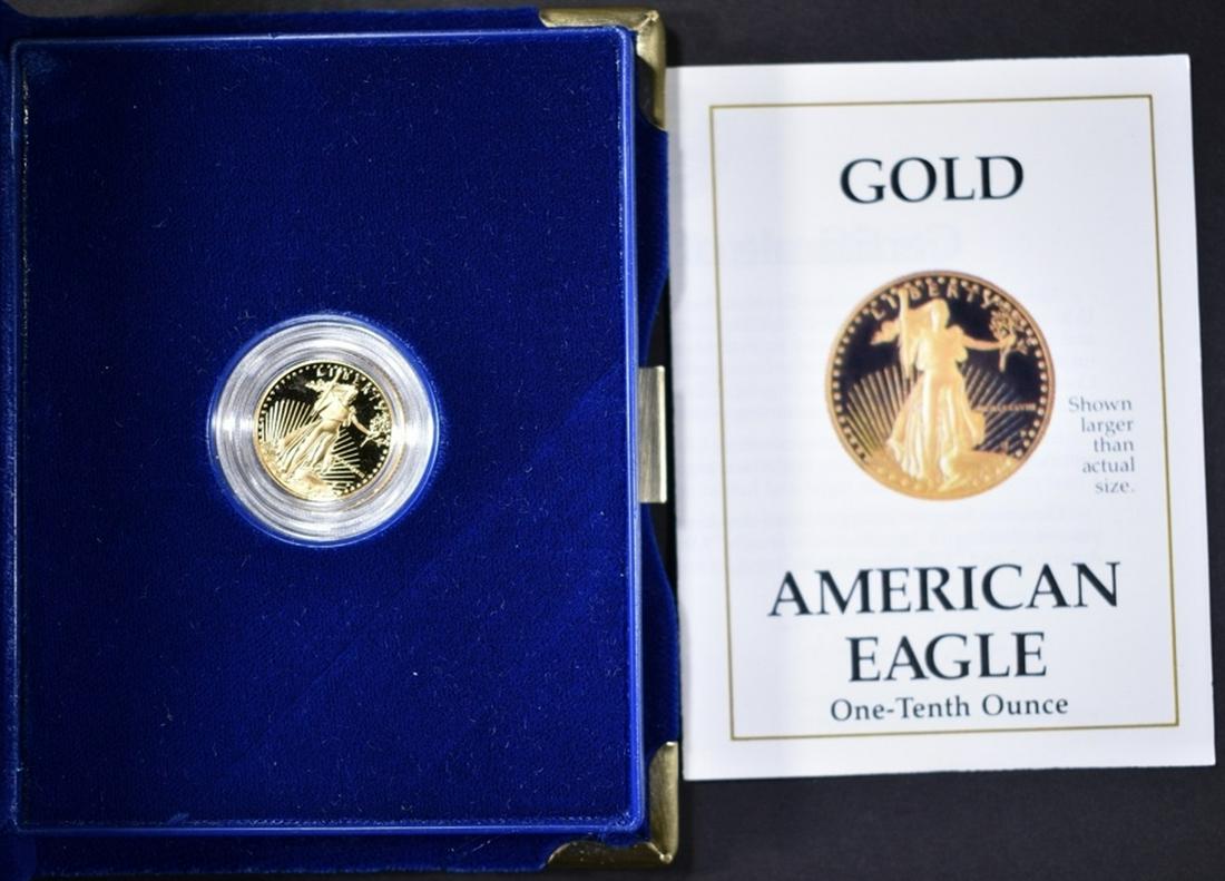1988 1/10th OUNCE PROOF GOLD AMERICAN EAGLE (1 of 3)