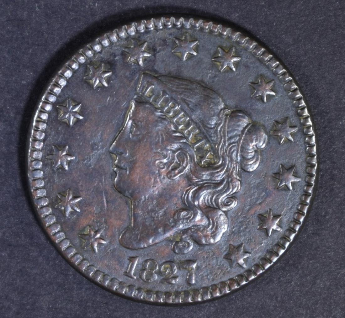 1827 LARGE CENT XF (1 of 2)