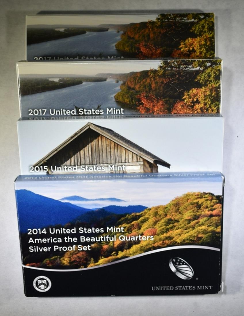 U.S. MINT SILVER QUARTER PROOF SETS (1 of 3)