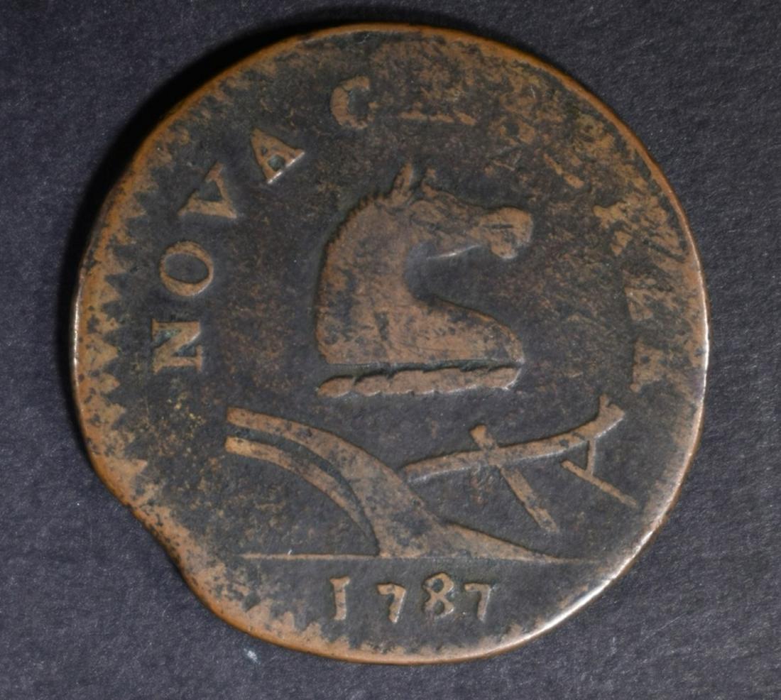 1787 NEW JERSERY FINE CLIPPED PLANCHET: BID WITH SILVER CITY AUCTIONS ESTIMATE $250 - $300.