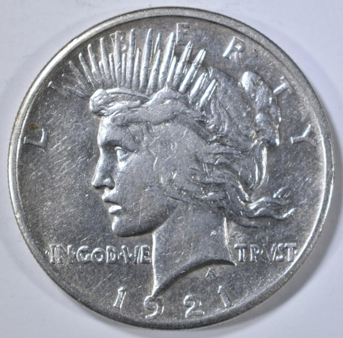 1921 PEACE DOLLAR  CH AU (1 of 2)