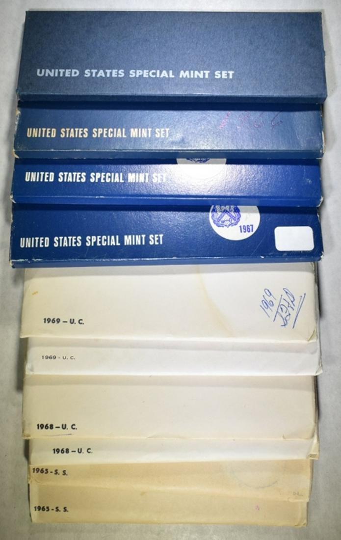 2 EACH 1965-1969 U.S. MINT UNC SETS (1 of 2)