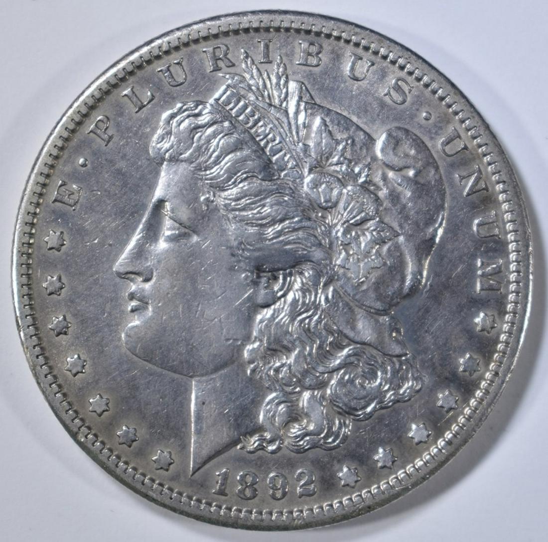 1892-S MORGAN DOLLAR  AU (1 of 2)
