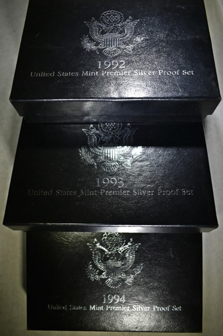 1992, 93, & 94 PREMIER SILVER PROOF SETS (1 of 2)