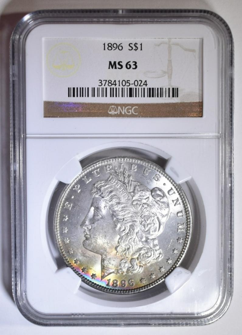 1896 MORGAN DOLLAR  NGC MS-63 (1 of 4)