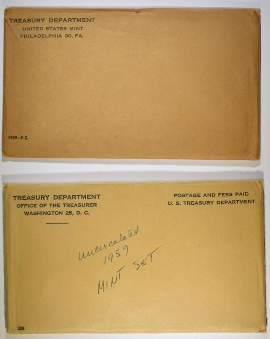 1 EACH OF 1959 U.S. MINT & PROOF SETS (1 of 3)