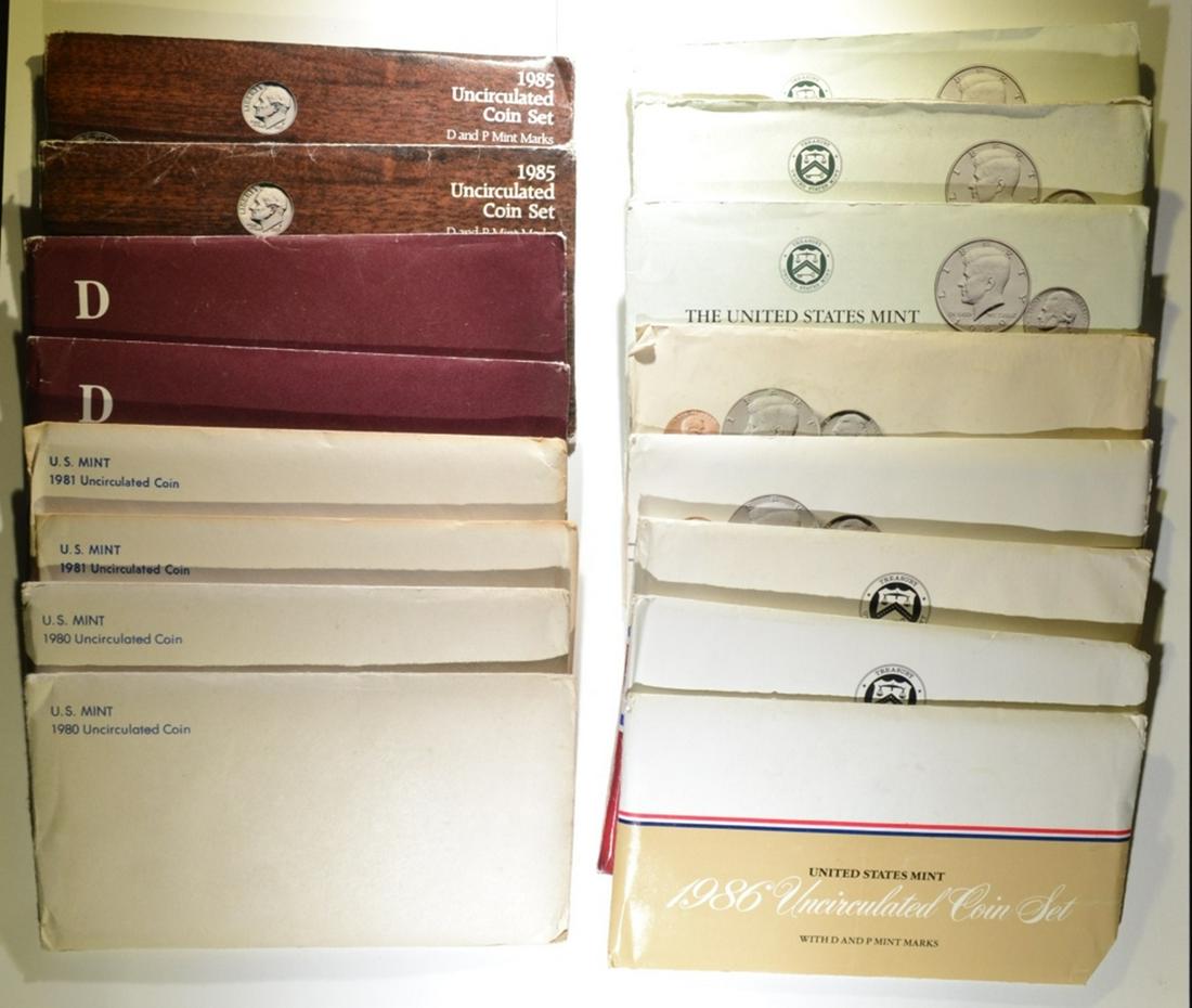 U.S. MINT UNC SET LOT; (1 of 1)