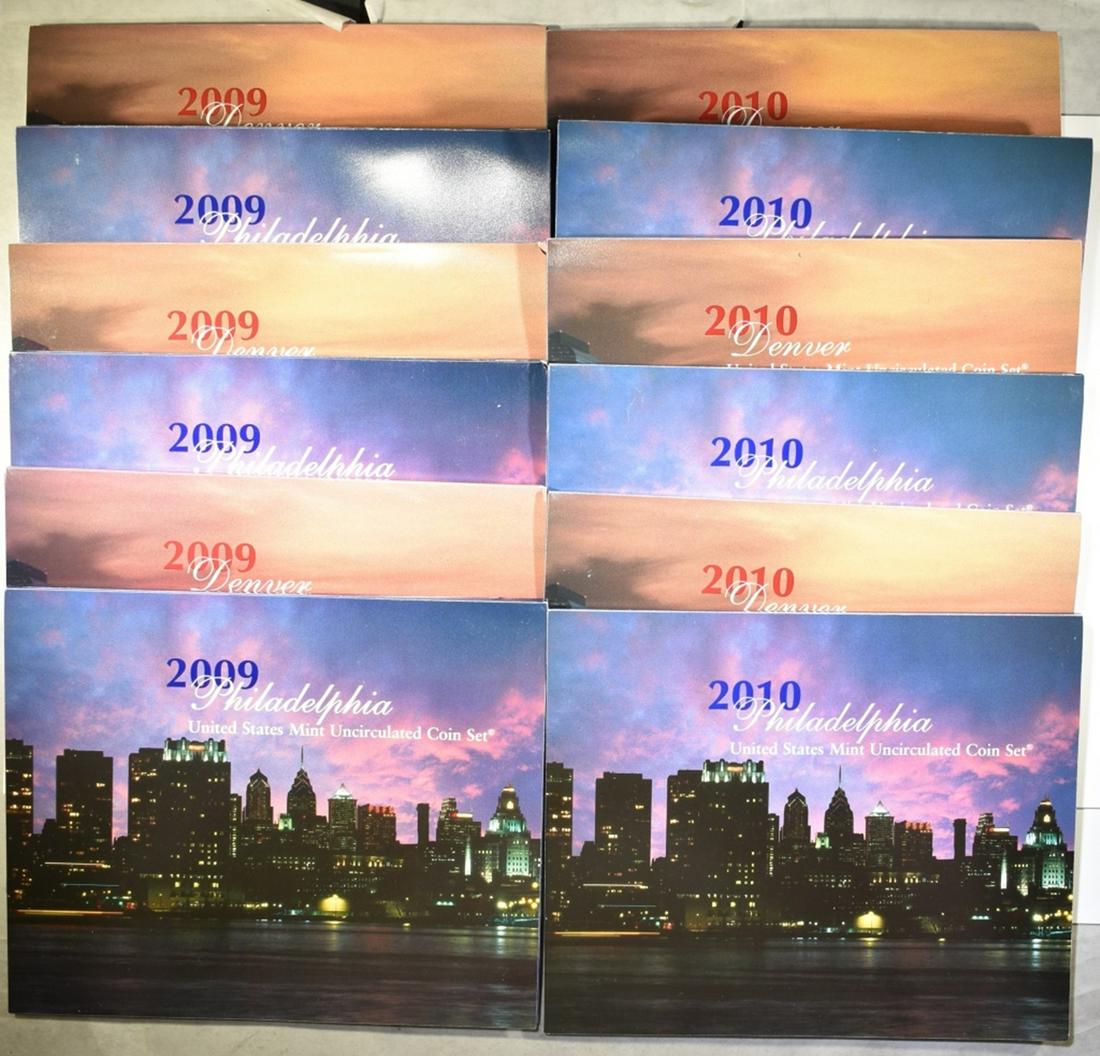 3-2009 & 3-2010 U.S. MINT UNCIRCULATED SETS (1 of 3)