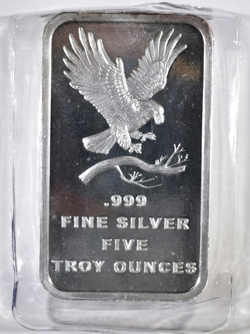 FIVE OUNCE .999 SILVER BAR SILVERTOWNE (1 of 2)