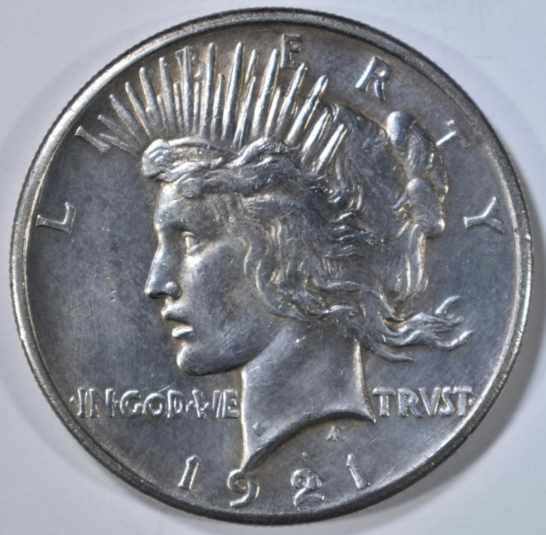 1921 PEACE DOLLAR  CH BU (1 of 2)
