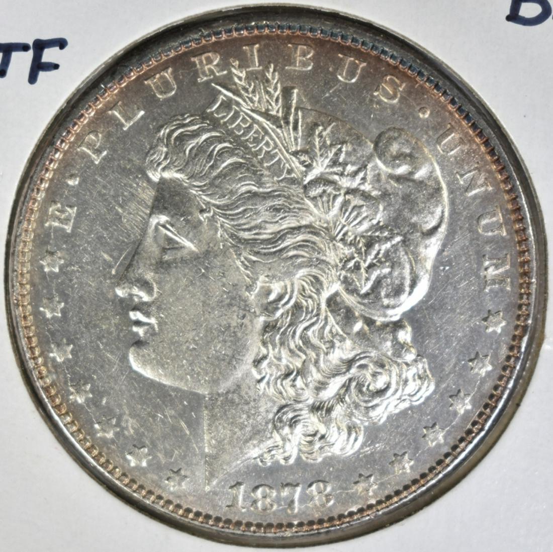1878 8TF MORGAN DOLLAR  BU (1 of 2)