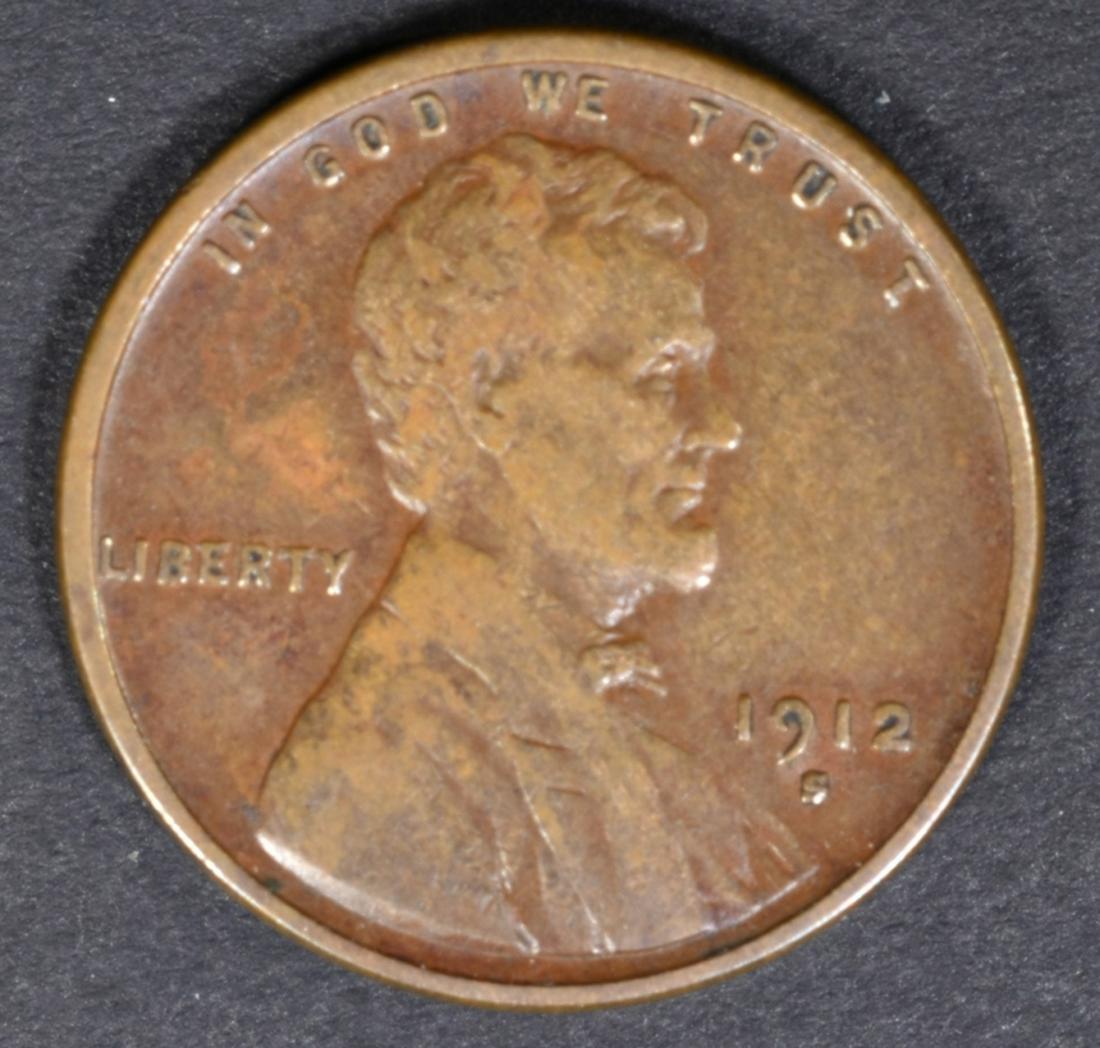 1912-S LINCOLN CENT XF (1 of 2)